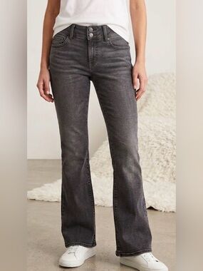 Levi's Women's Wash Grey Super Low Flare Jeans Size 30